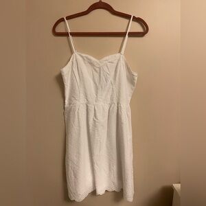 KENSIE White Linen Style Dress